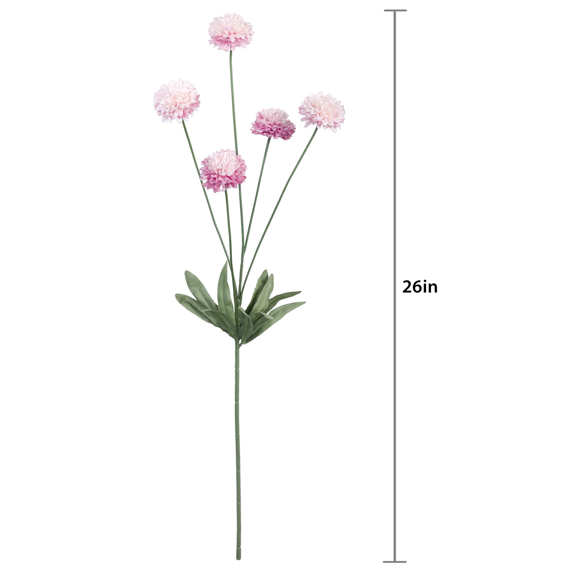 slide 3 of 3, 26" Pink Pom Pom Stem By Ashland, 26 in