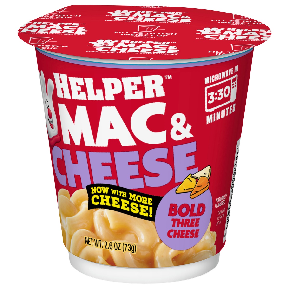 slide 3 of 11, Helper Bold Three Cheese Mac & CheeseCup\Tub, 2.6 oz