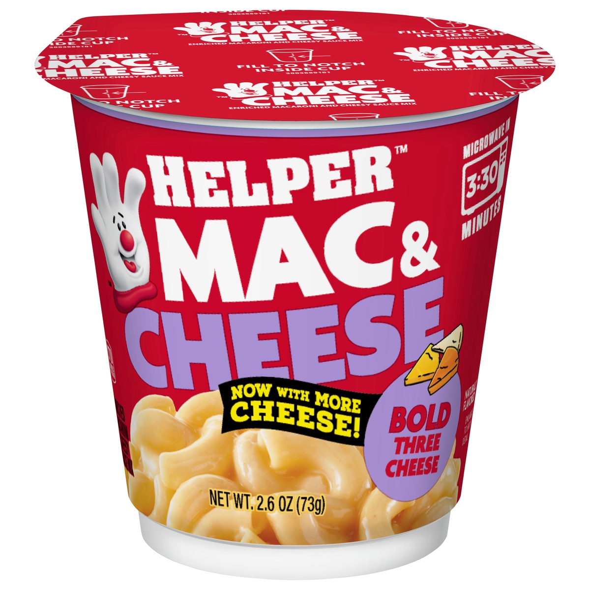 slide 11 of 11, Helper Bold Three Cheese Mac & CheeseCup\Tub, 2.6 oz