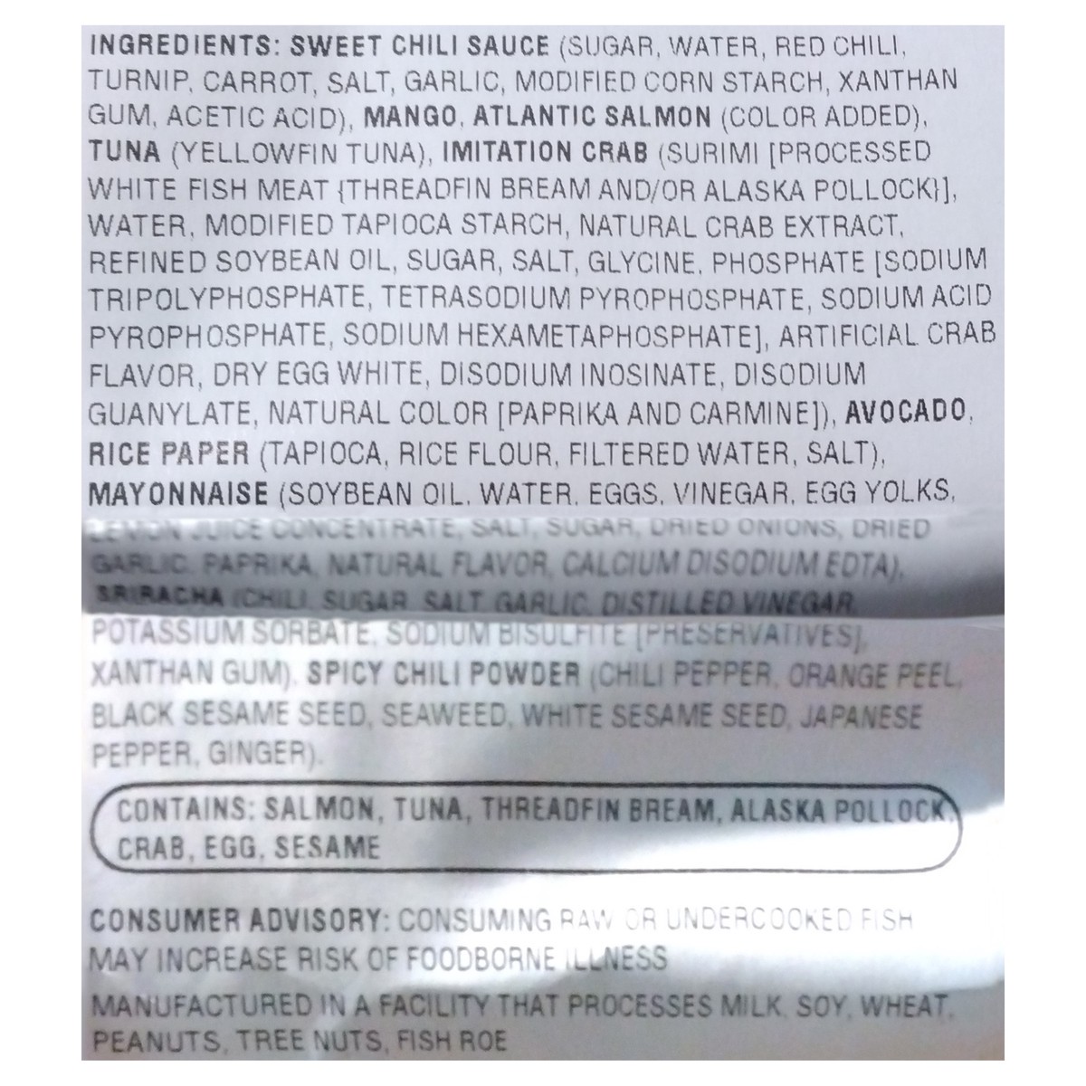 slide 5 of 5, Sushic Raw Hawaiian Spring Roll 1 ea, 1 ct