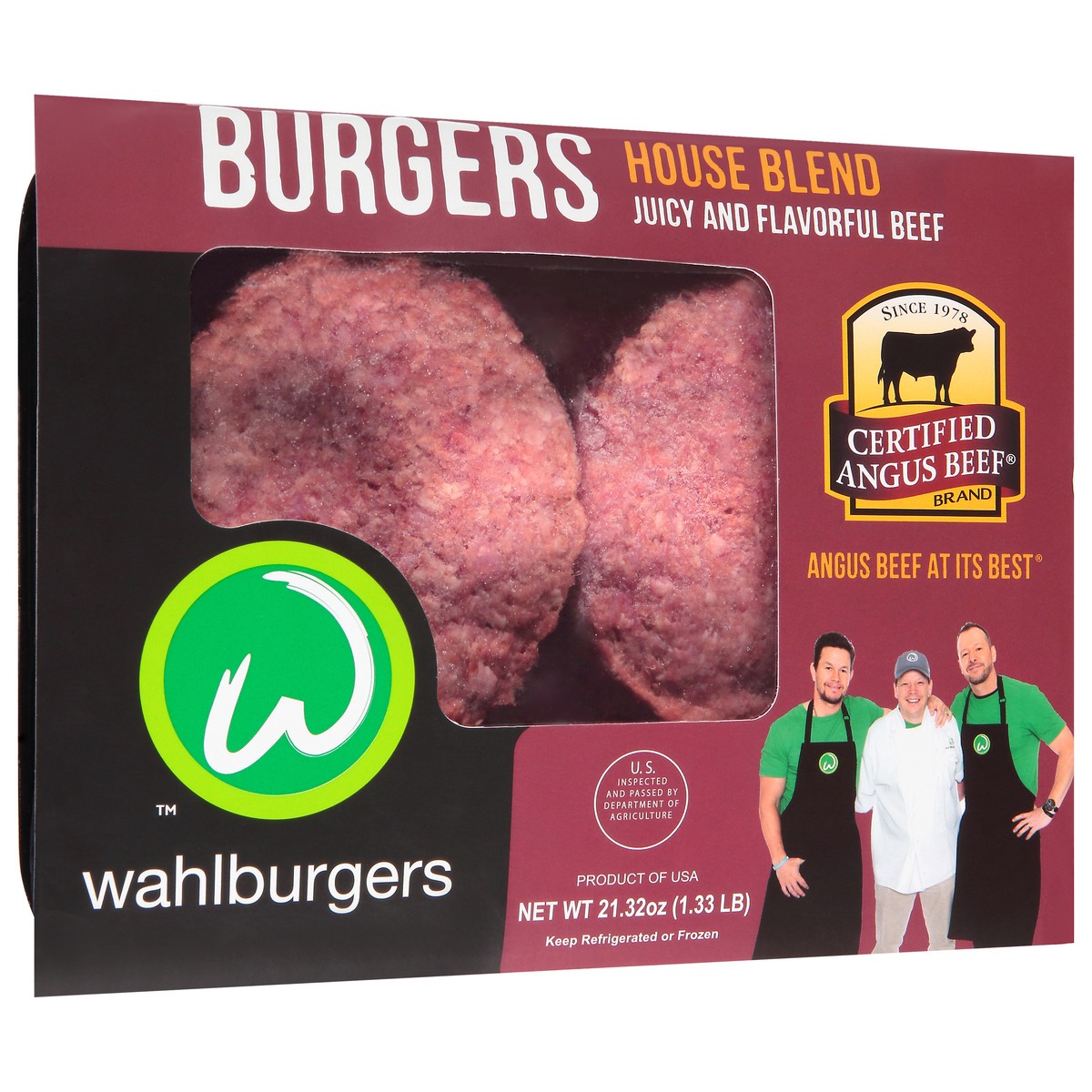 slide 2 of 9, Wahlburgers Certified Angus Beef House Blend, 1.33 lb