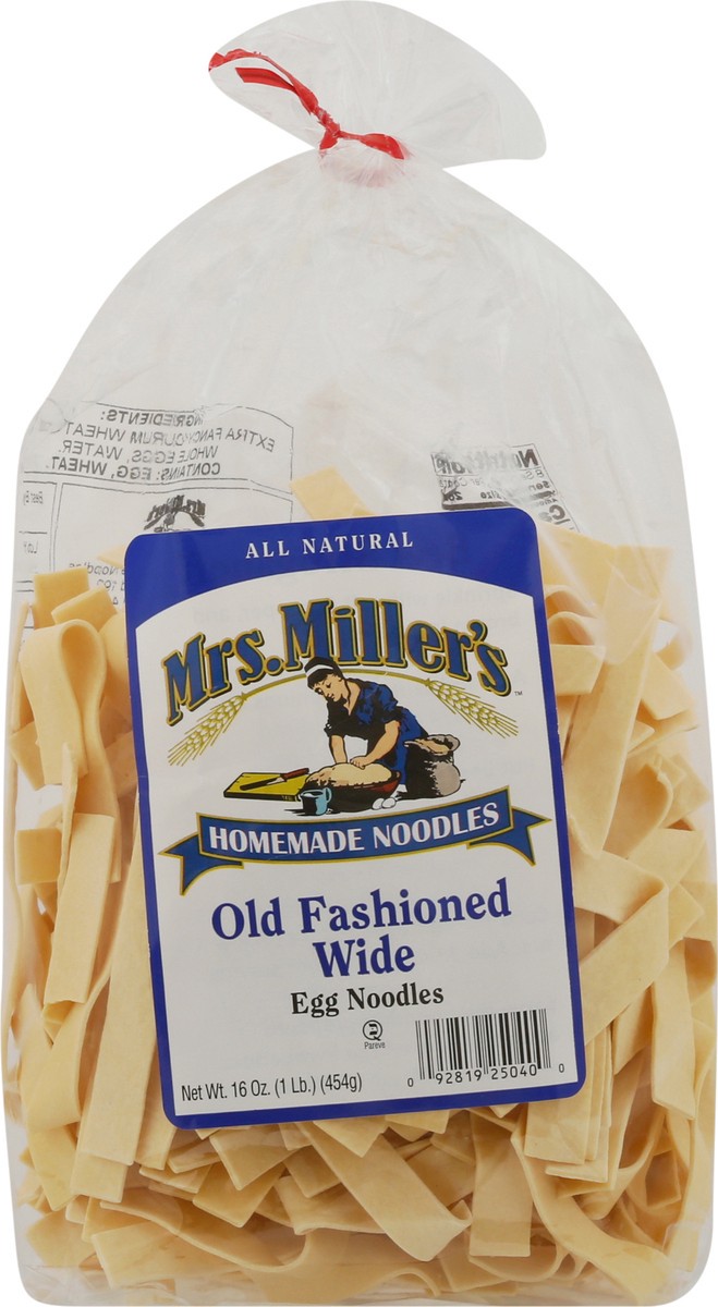 slide 3 of 9, Mrs. Miller's Wide Old Fashioned Egg Noodles 16 oz, 16 oz