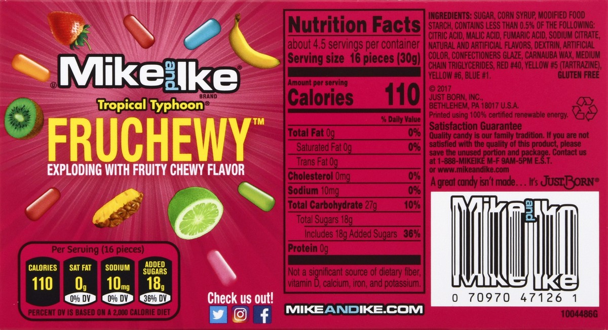 slide 5 of 9, MIKE AND IKE Mike & Ike Theatre Box Tropical Candy, 5 oz