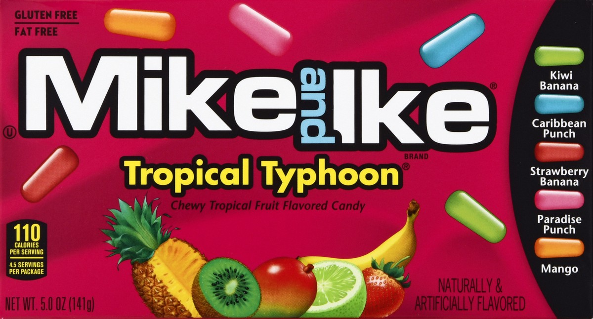 slide 1 of 9, MIKE AND IKE Mike & Ike Theatre Box Tropical Candy, 5 oz