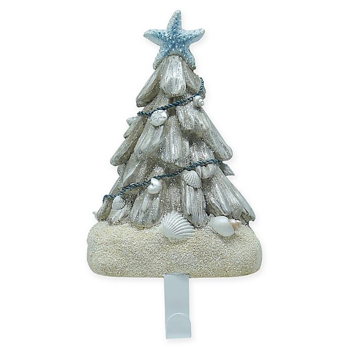 slide 1 of 1, Winter Wonderland Driftwood Tree Stocking Hanger, 1 ct