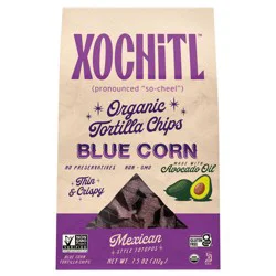 Xochitl Organic Blue Corn Tortilla Chips, 7.5 oz