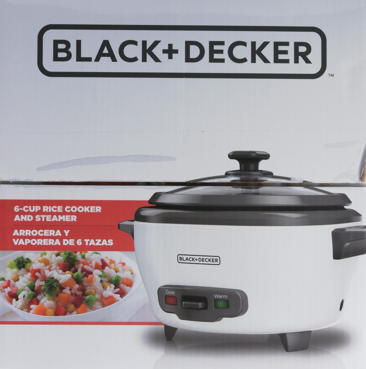 slide 11 of 11, BLACK+DECKER 2-In-1 Versatility 6-Cup Rice Cooker and Steamer 1 ea, 1 ct