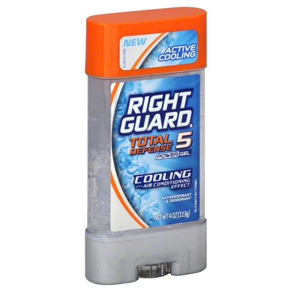 slide 1 of 1, Right Guard Total Defense 5 Power Gel Active Cooling Antiperspirant & Deodorant, 4 oz