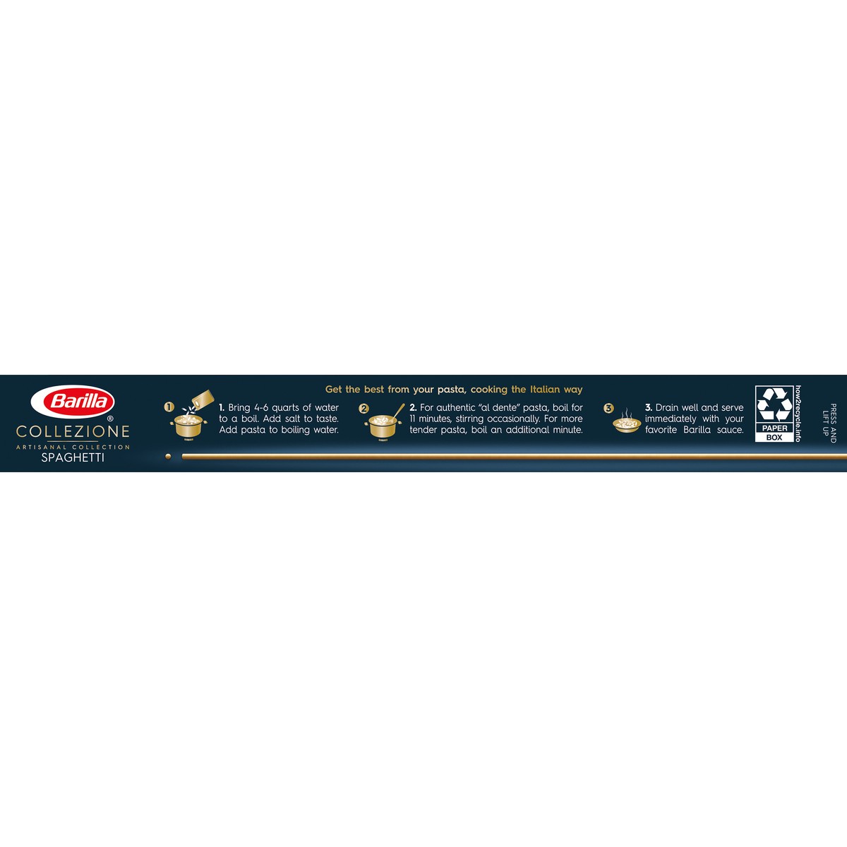 slide 7 of 9, Barilla Collezione Artisanal Collection Spaghetti Pasta 1 lb. Box, 1 lb