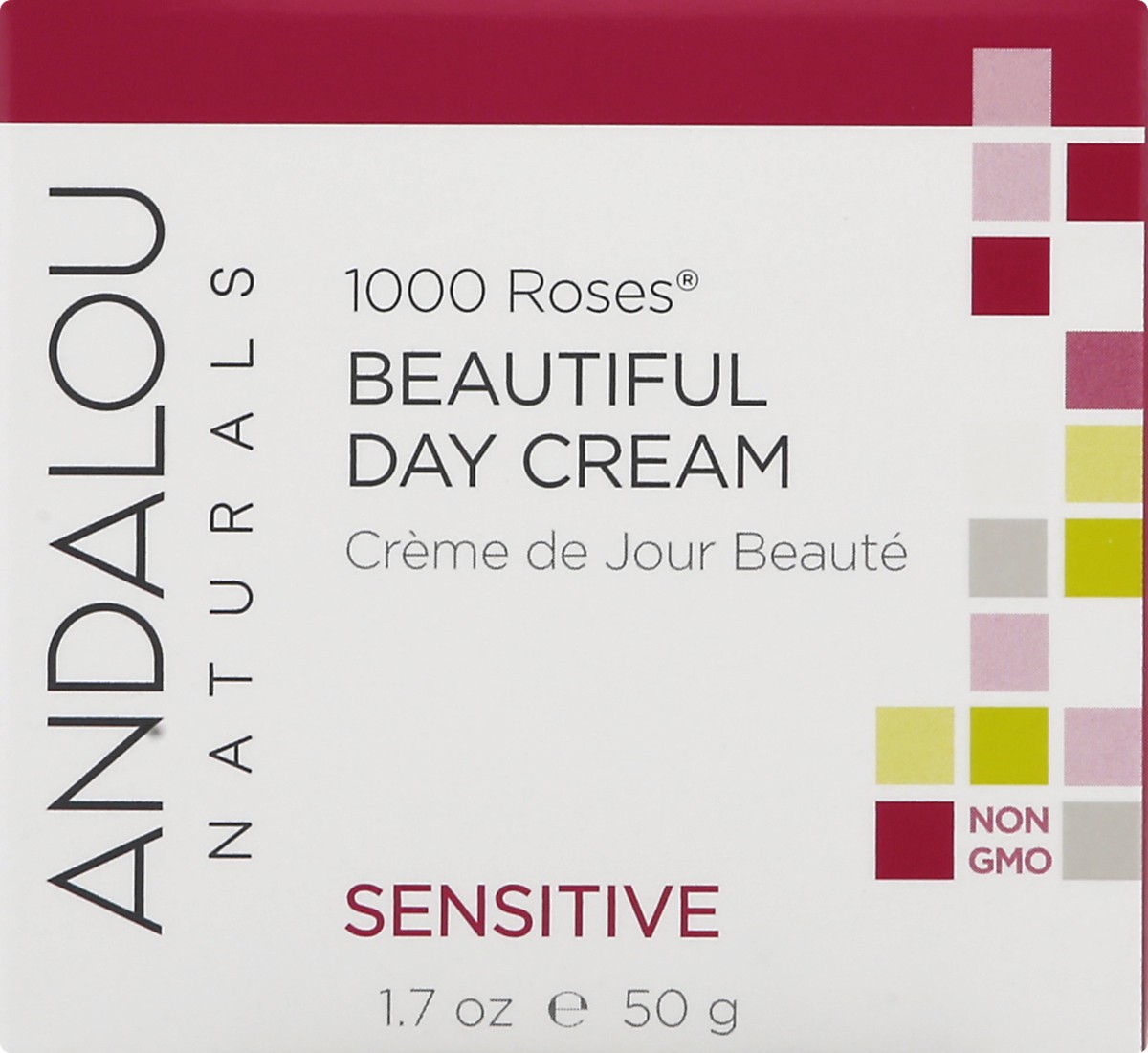 slide 8 of 9, Andalou Naturals 1000 Roses Beautiful Day Cream, 1.7 oz