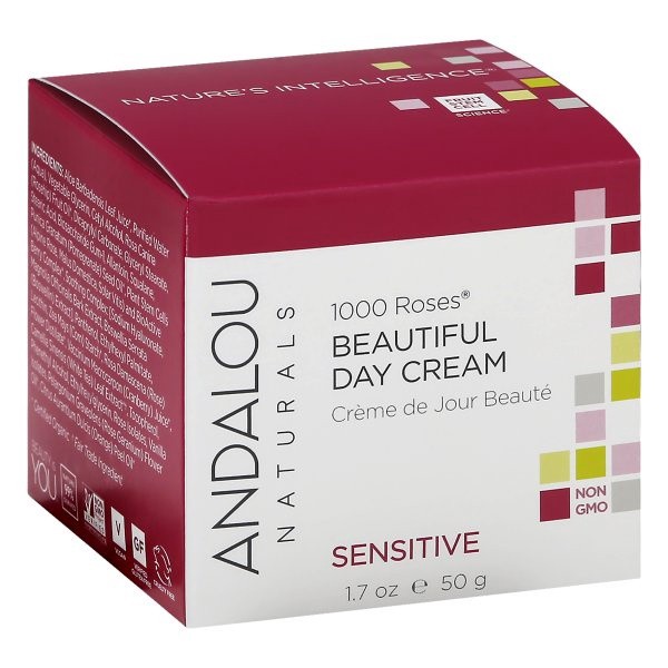 slide 1 of 9, Andalou Naturals 1000 Roses Beautiful Day Cream, 1.7 oz