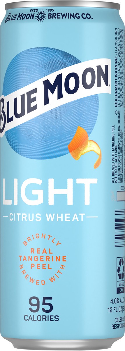 slide 5 of 10, Blue Moon Light Beer Citrus Wht, 12 fl oz