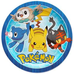 American Greetings Pokemon 9 inch Paper Plates