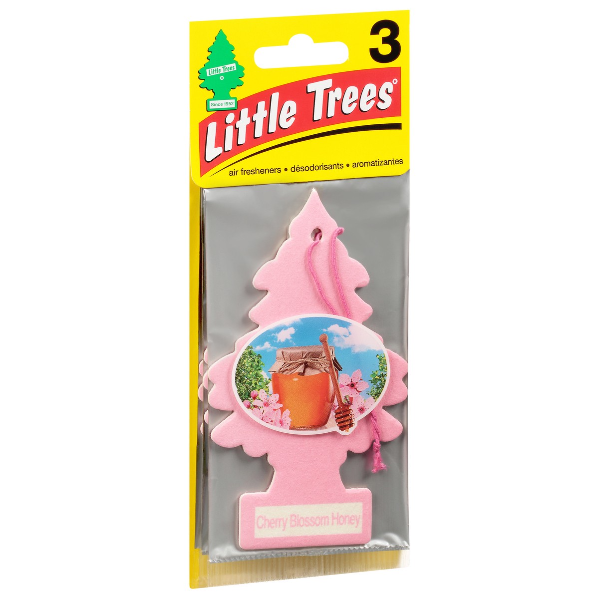 slide 11 of 11, Little Trees Cherry Blossom Honey Air Fresheners 3 ea, 3 ct