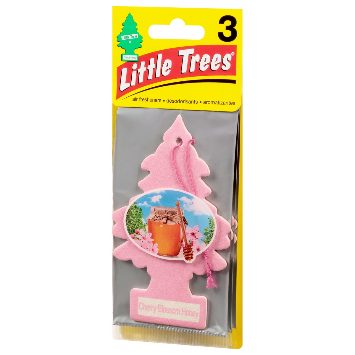 slide 7 of 11, Little Trees Cherry Blossom Honey Air Fresheners 3 ea, 3 ct