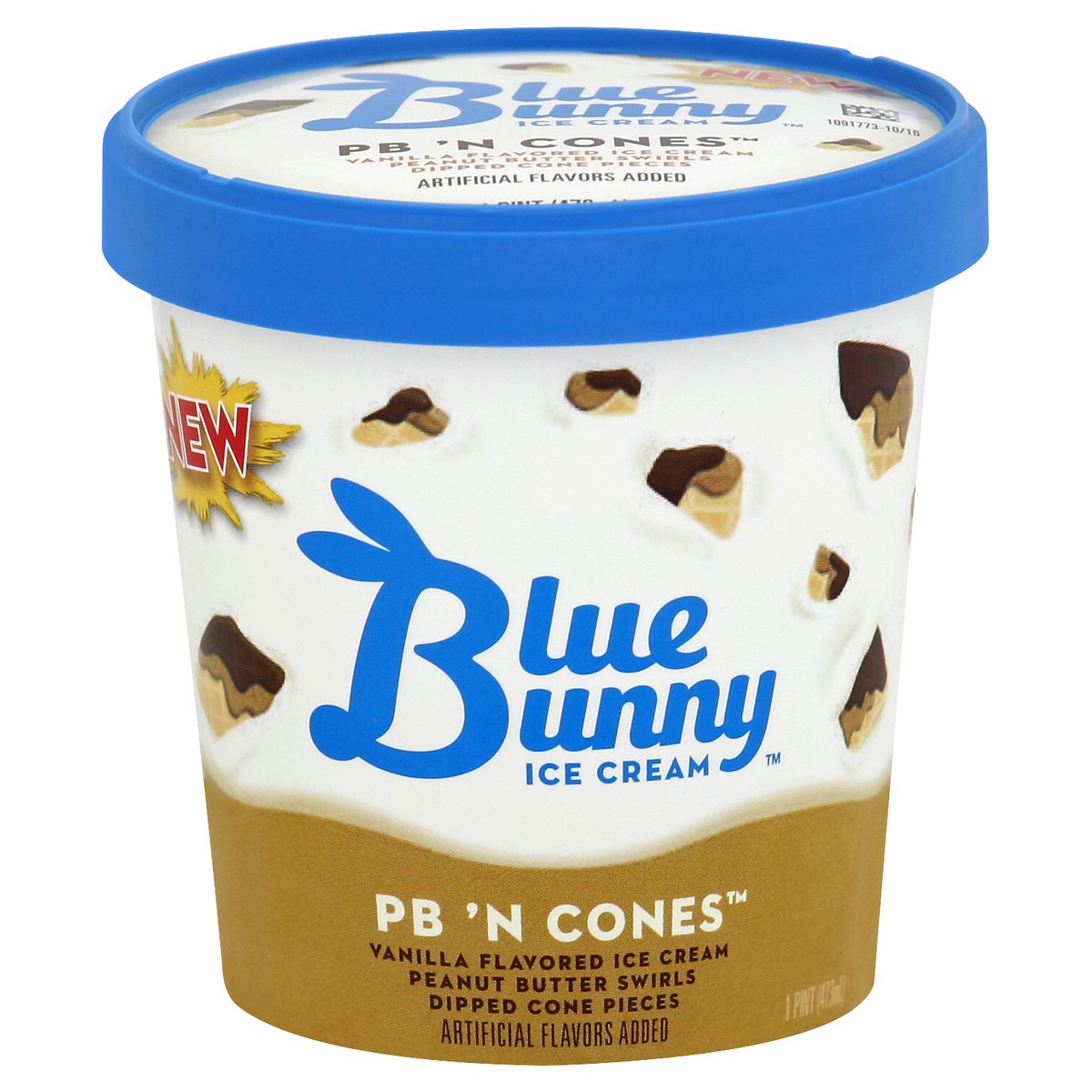 slide 2 of 4, Blue Bunny Ice Cream 1 pt, 1 pint