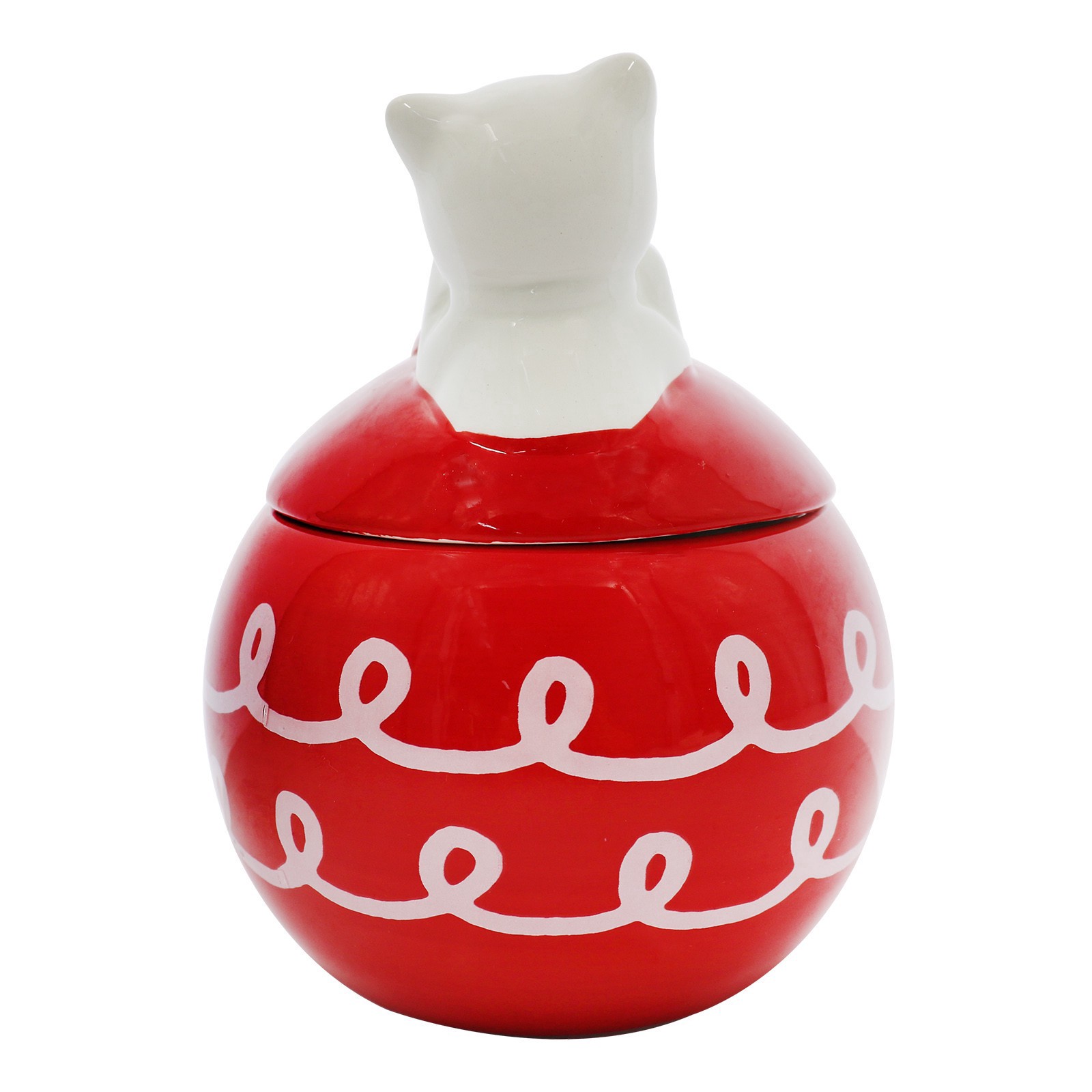 slide 2 of 5, 6.25" Ornament Container With Cat Lid By Ashland, 6.25 in