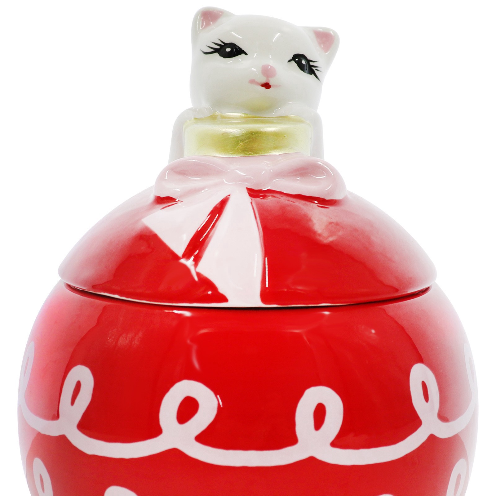 slide 4 of 5, 6.25" Ornament Container With Cat Lid By Ashland, 6.25 in