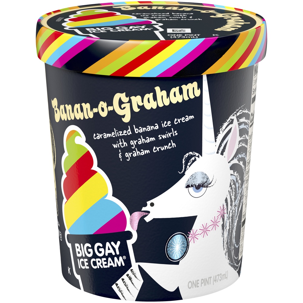 slide 1 of 1, Big Gay Ice Cream Banan-O-Graham, 16 oz