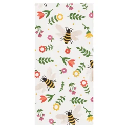 ROOM & RETREAT Mcs Spring Central Bee Coordinate Dual Kitchen Towel, 16 In X 26 In