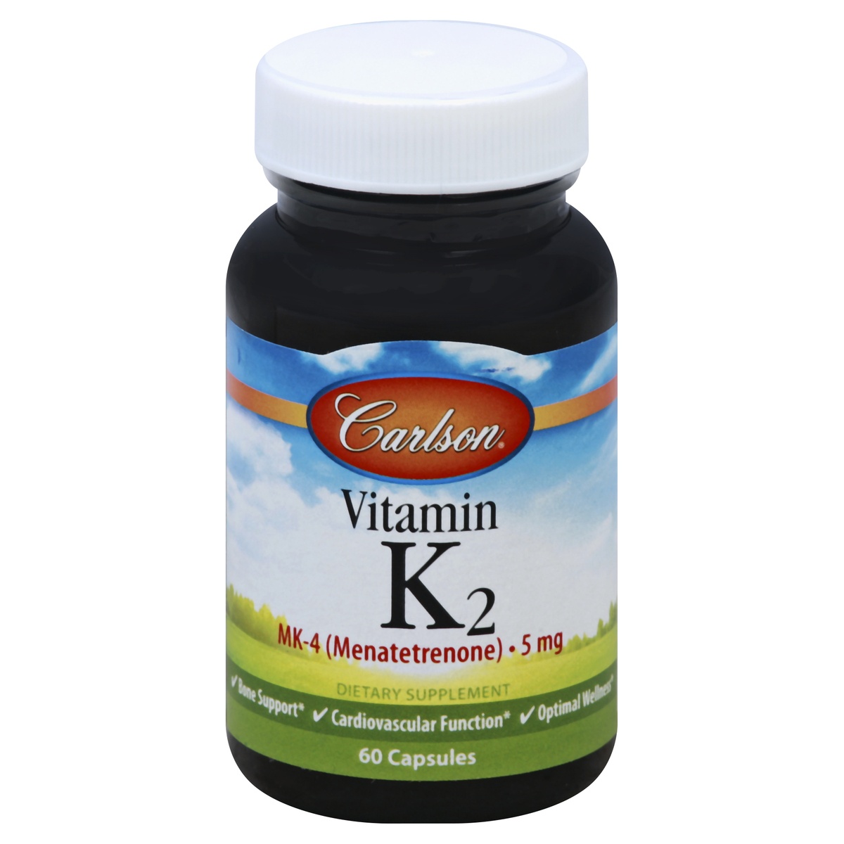 slide 1 of 7, Carlson Vitamin K2, 5 mg, Capsules, 60 ct