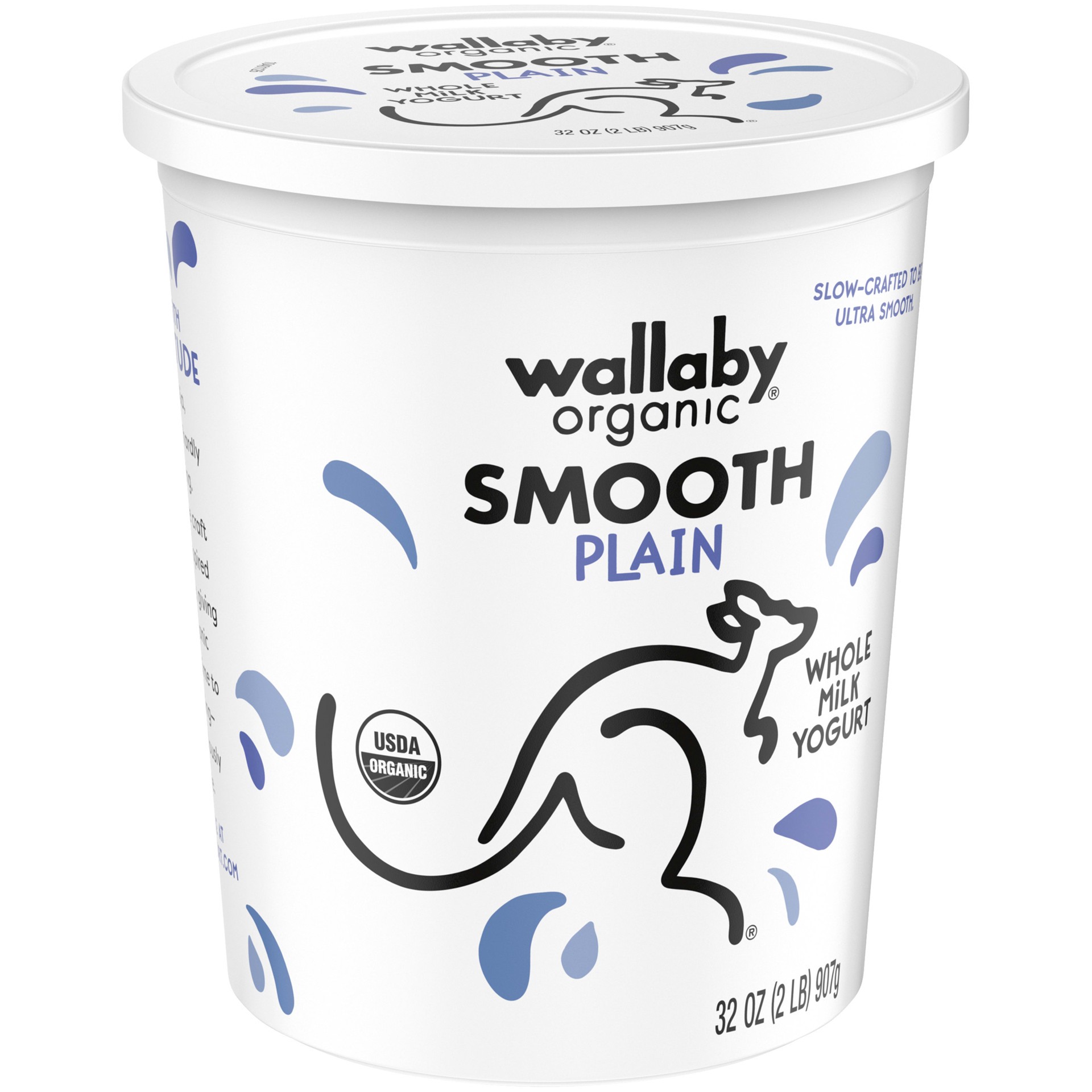 slide 5 of 5, Wallaby Whole Milk Plain Yogurt, 32 oz