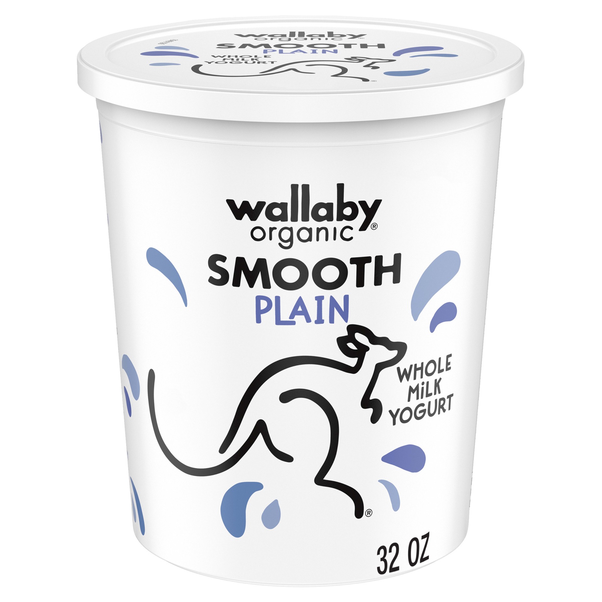 slide 1 of 5, Wallaby Whole Milk Plain Yogurt, 32 oz