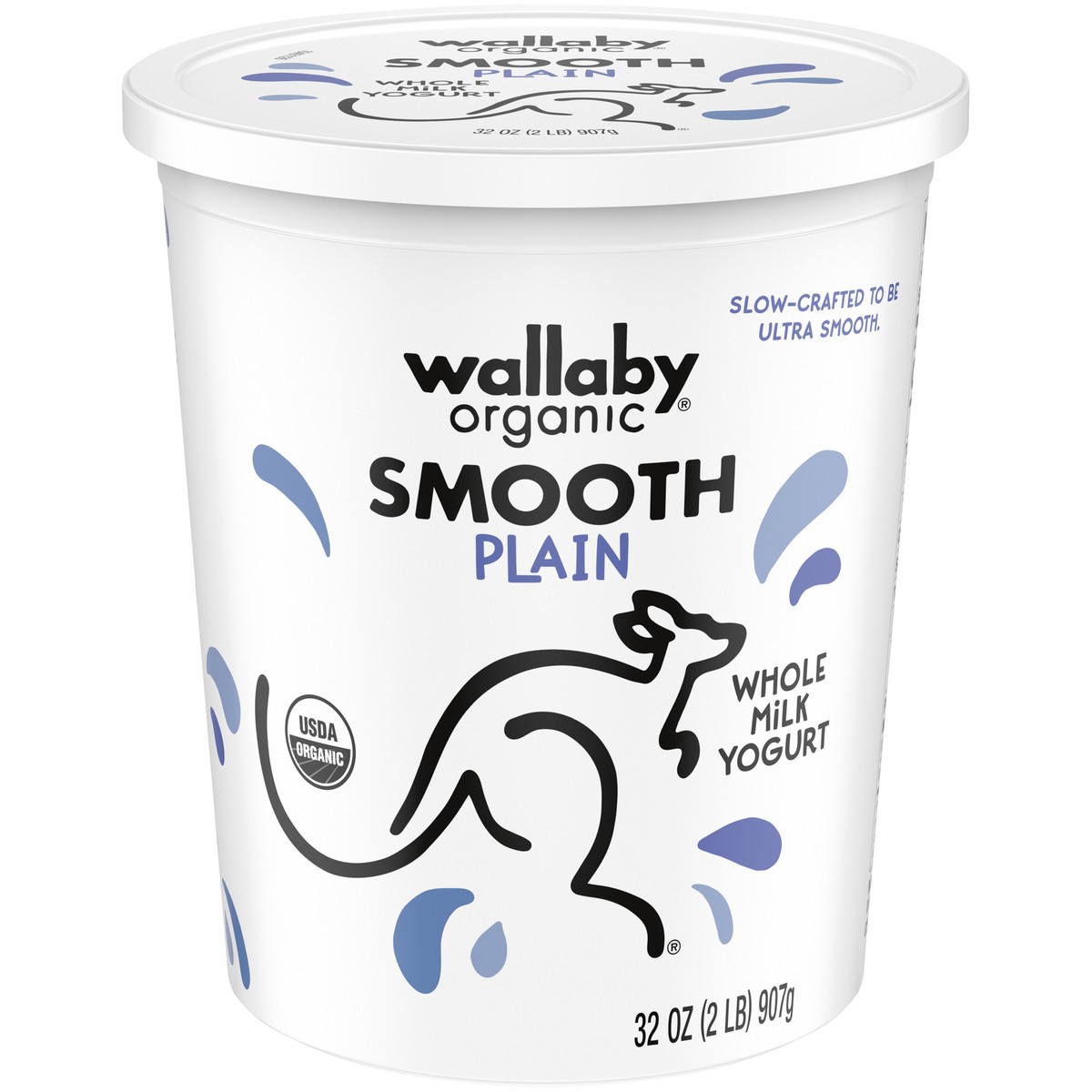 slide 1 of 5, Wallaby Whole Milk Plain Yogurt, 32 oz