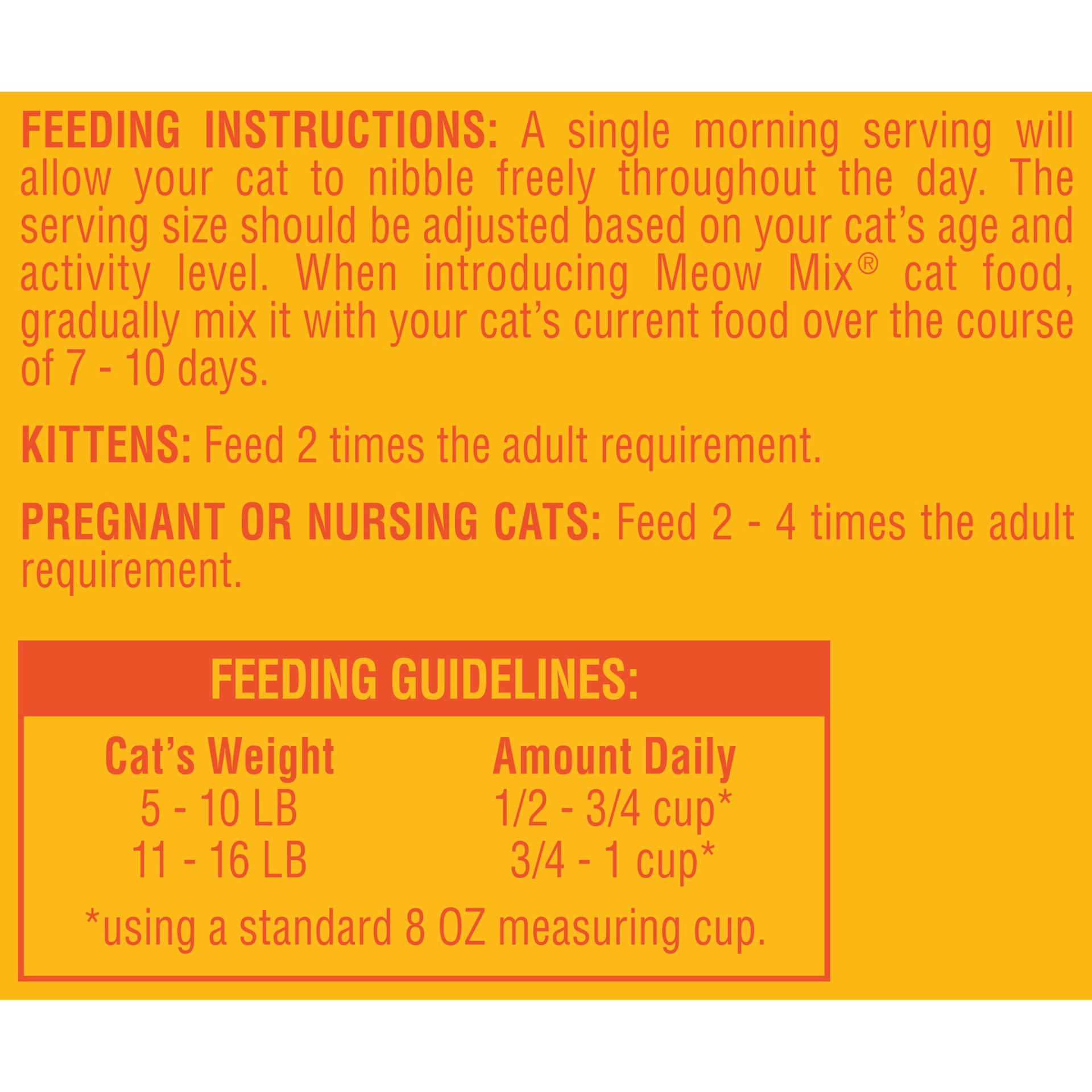 slide 3 of 8, Meow Mix Cat Food 16 lb, 16 lb