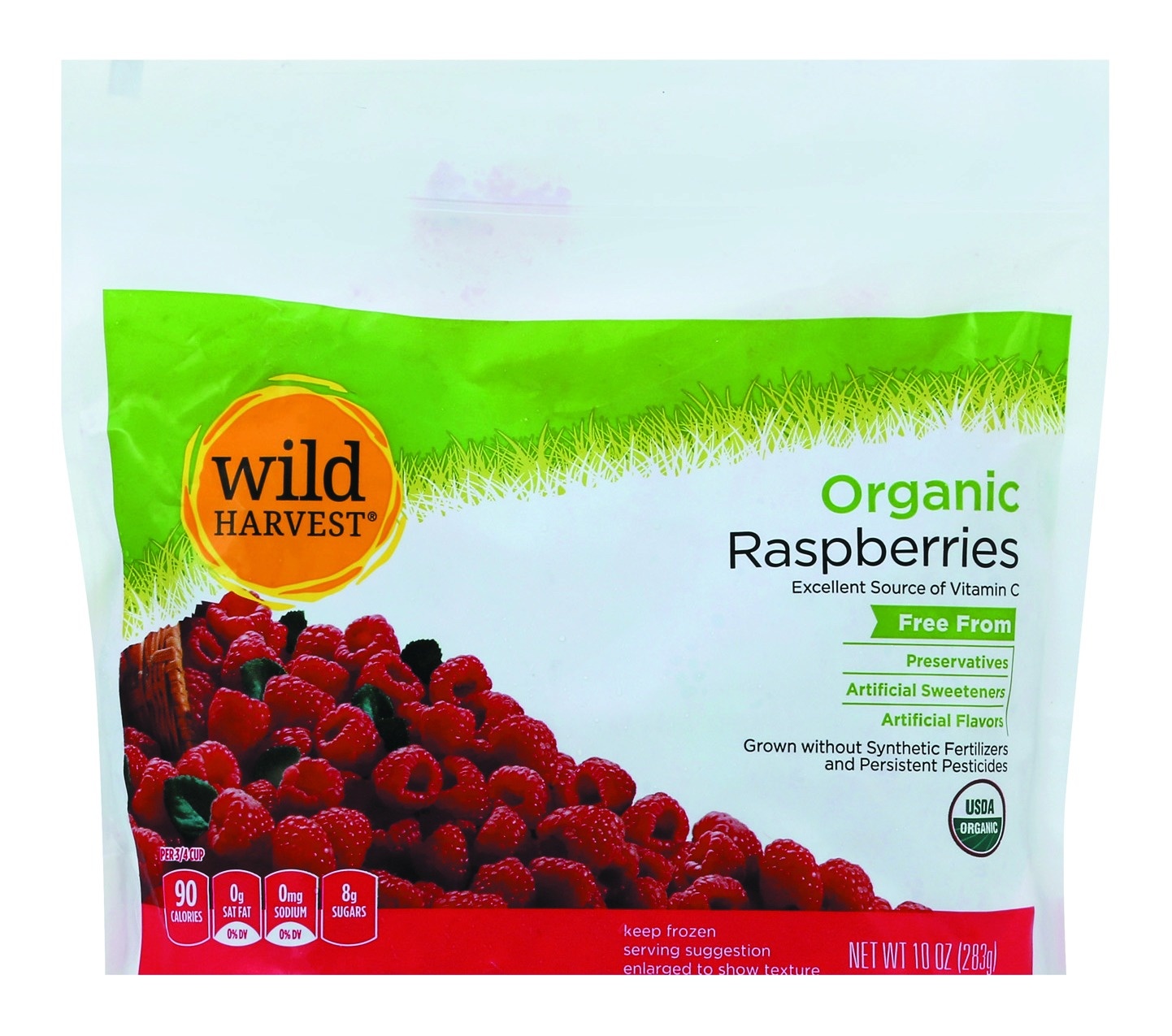 slide 1 of 1, Wild Harvest Organic Red Raspberries, 10 oz