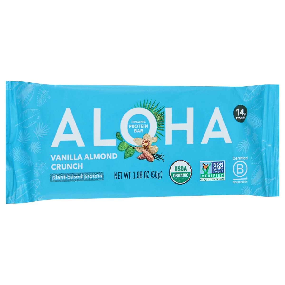 slide 6 of 12, Aloha Organic Vanilla Almond Crunch Protein Bar 1.98 oz, 1.98 oz