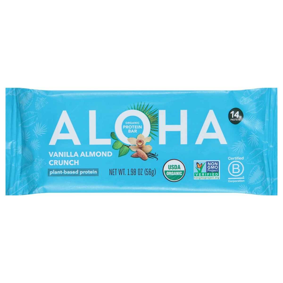 slide 1 of 12, Aloha Organic Vanilla Almond Crunch Protein Bar 1.98 oz, 1.98 oz