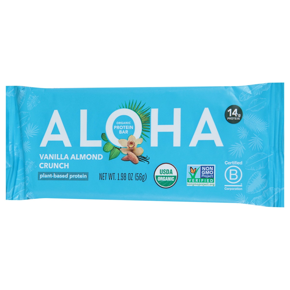 slide 4 of 12, Aloha Organic Vanilla Almond Crunch Protein Bar 1.98 oz, 1.98 oz