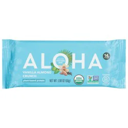 Aloha Organic Vanilla Almond Crunch Protein Bar 1.98 oz