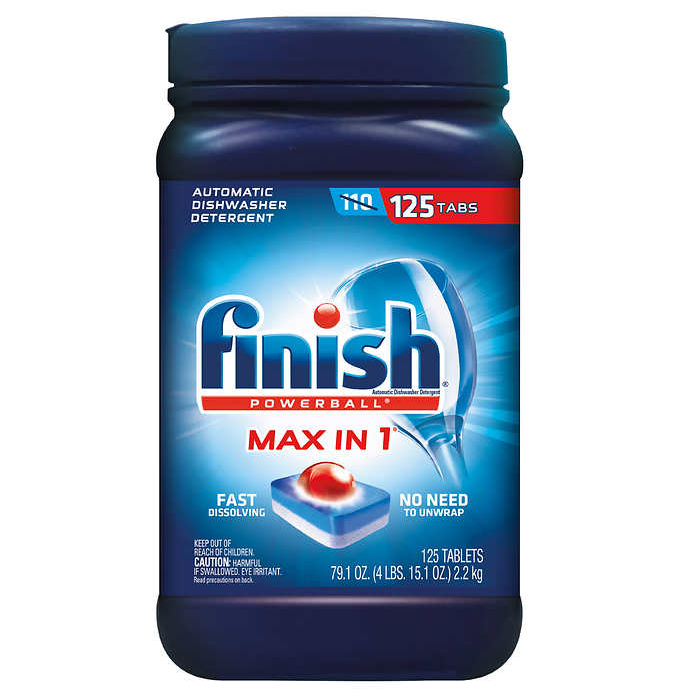 slide 1 of 2, Finish Powerball Max-in-1 Dishwasher Detergent, 