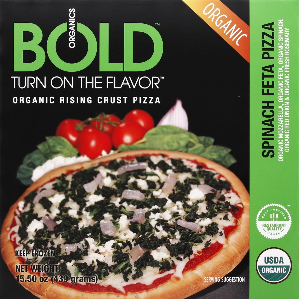 slide 1 of 4, Bold Organics Pizza 15.5 oz, 15.5 oz