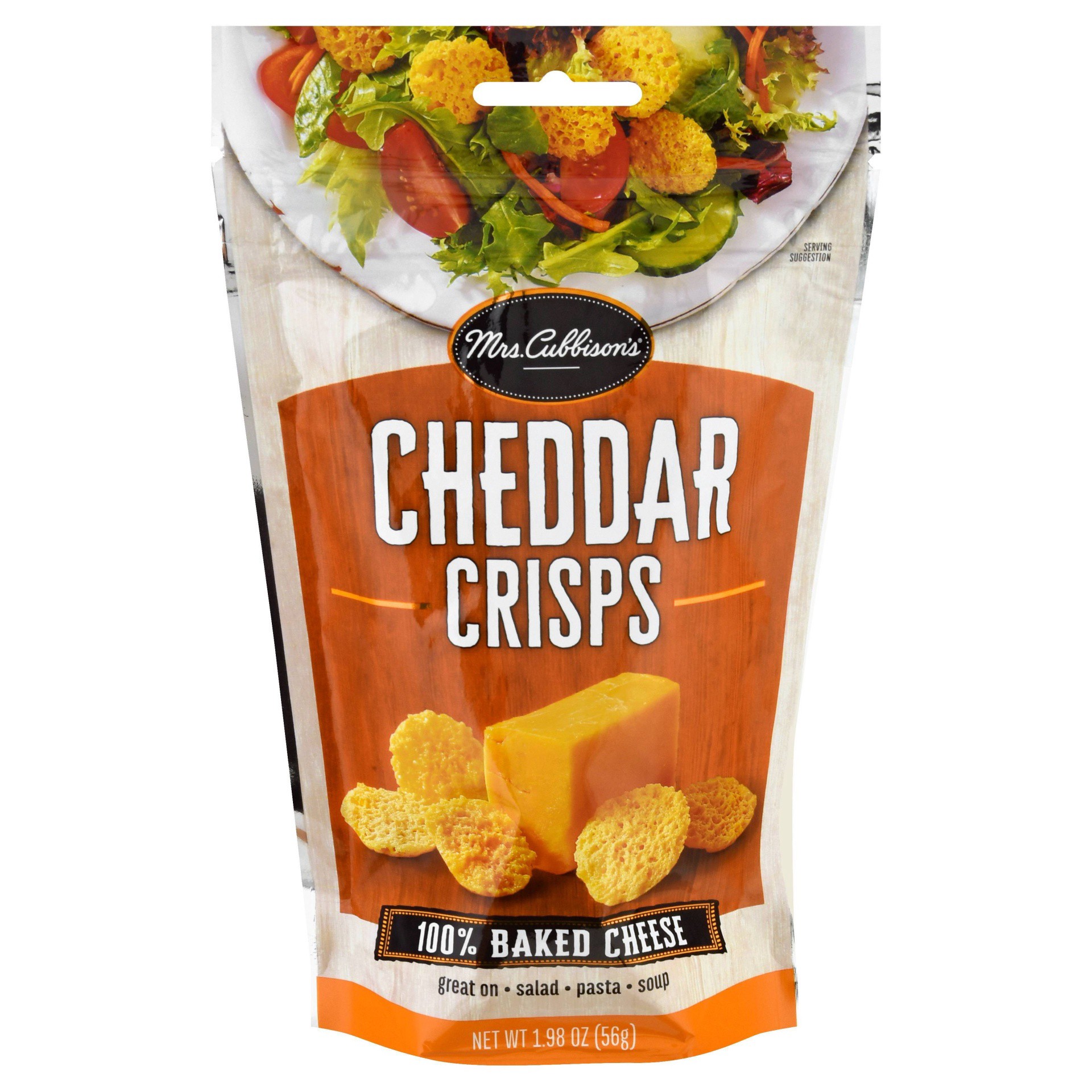 slide 1 of 8, Mrs. Cubbison's Cheddar Crisps 1.98 oz, 1.98 oz