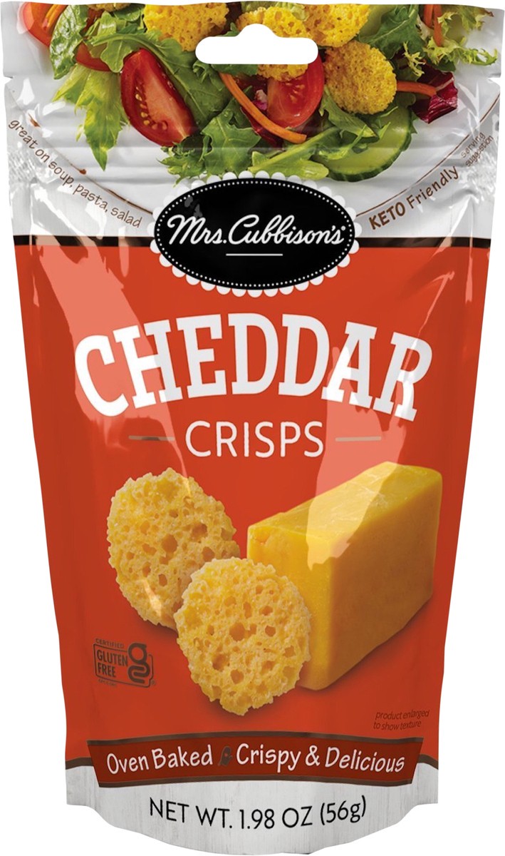 slide 7 of 8, Mrs. Cubbison's Cheddar Crisps 1.98 oz, 1.98 oz