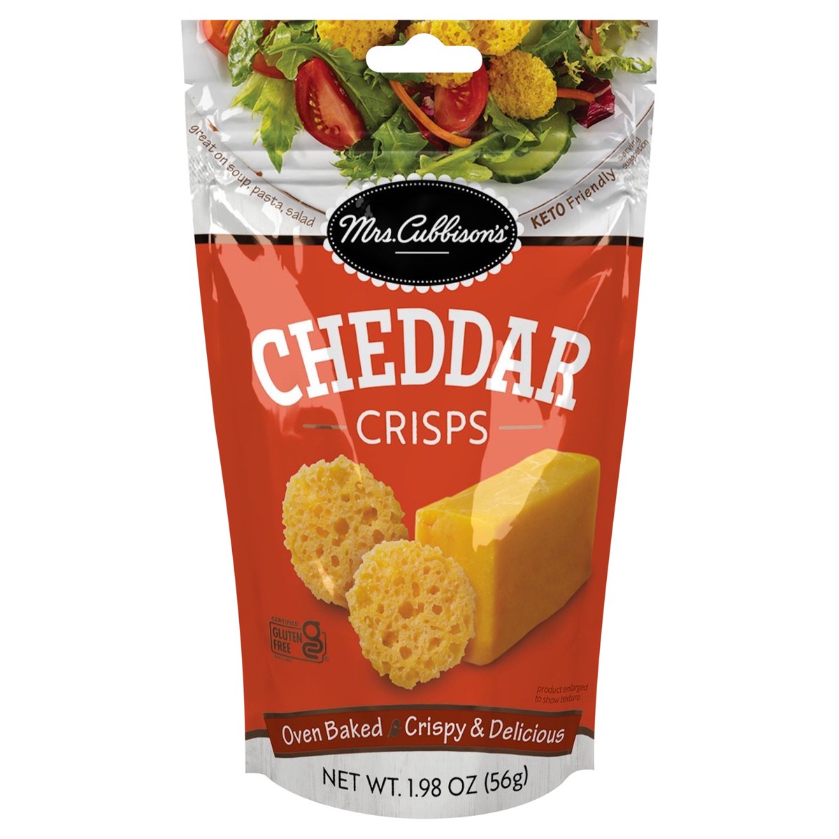 slide 4 of 8, Mrs. Cubbison's Cheddar Crisps 1.98 oz, 1.98 oz