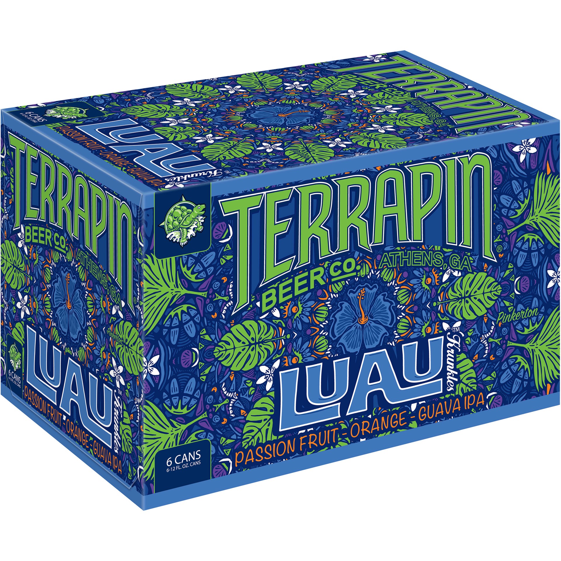 slide 2 of 5, Terrapin Beer Co. Luau Krunkles IPA Craft Beer, 6.5% ABV, 6 pack, 12-oz beer cans, 288 oz