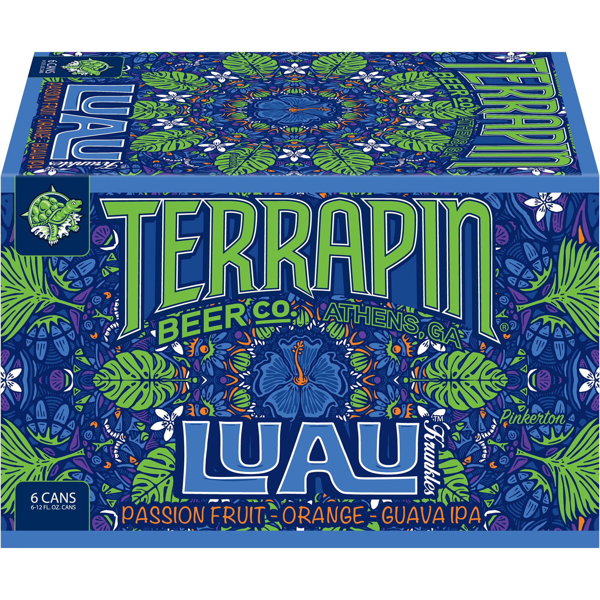 slide 2 of 5, Terrapin Beer Co. Luau Krunkles IPA Craft Beer, 6.5% ABV, 6 pack, 12-oz beer cans, 12 fl oz