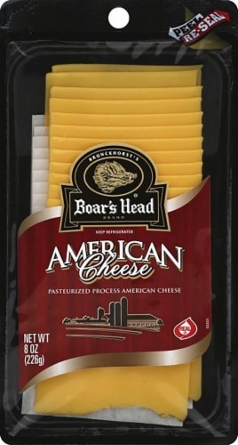 slide 1 of 1, Boar's Head Yellow American Cheese, per lb