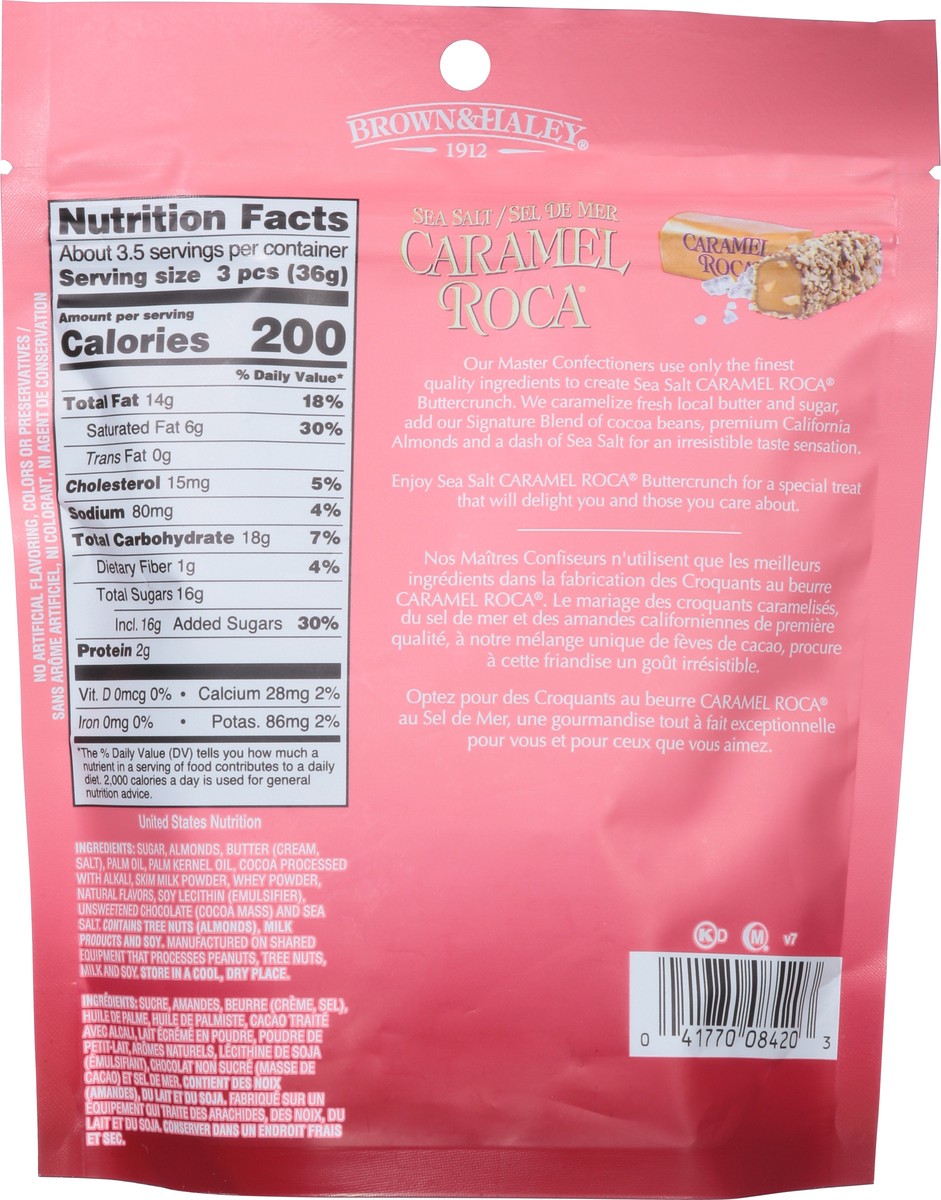 slide 5 of 9, Brown & Haley Sea Salt Caramel Roca 4.5 oz, 4.5 oz