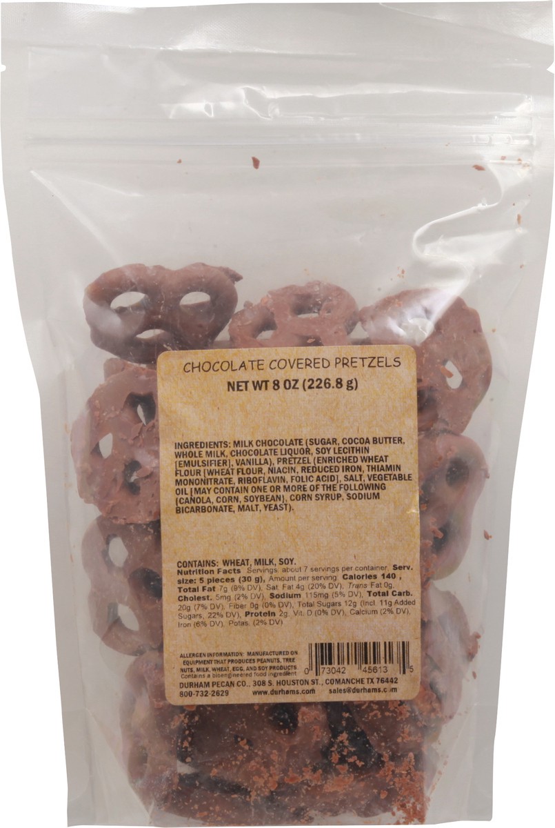 slide 7 of 9, Durham's Chocolate Covered Pretzels 8 oz, 8 oz