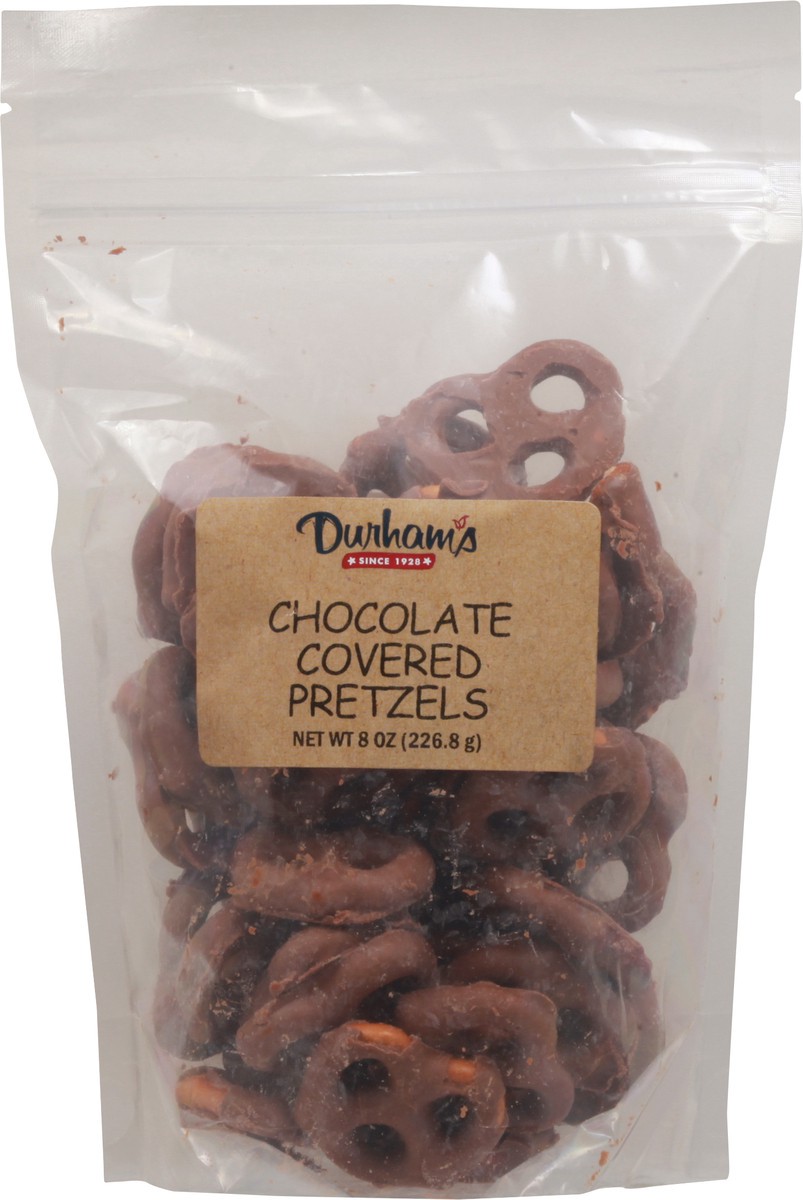 slide 8 of 9, Durham's Chocolate Covered Pretzels 8 oz, 8 oz