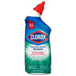 Clorox Bleach Fresh Breeze Scent Toilet Bowl Cleaner