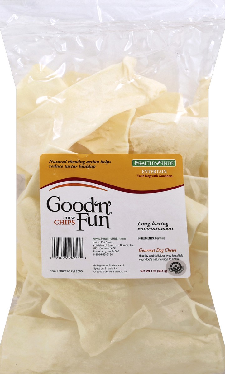 slide 1 of 6, Good 'n' Fun Chew Chips 1 lb, 1 lb