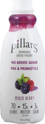 Pillars Mixed Berry Drinkable Greek Yogurt 32 fl oz Bottle