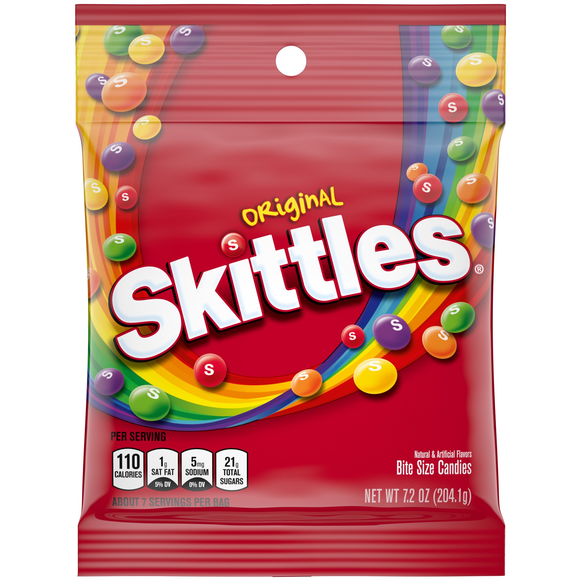 slide 1 of 8, SKITTLES Original Chewy Candy, 7.2 oz Bag, 7.2 oz