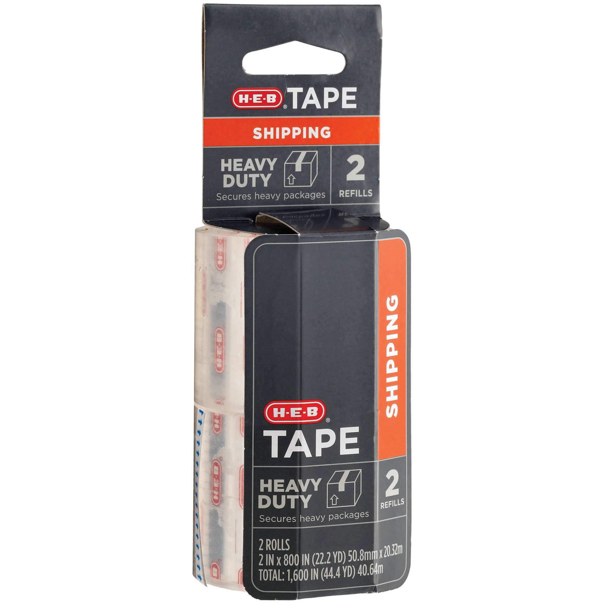 slide 1 of 1, H-E-B Heavy Duty Shipping Tape Refills, 2 ct